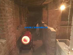 工業燃油暖風機應用于建筑工地取暖